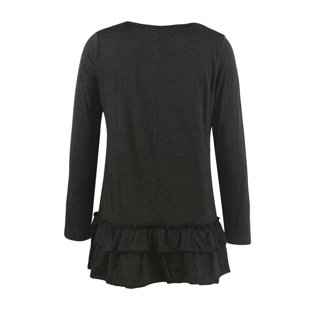 Damen Lässig Elegant Mode Bequemes Langarm-Oberteil mit langen Plissee-Ärmeln