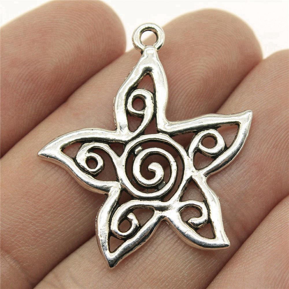 Charms Small Flower Pendants Wedding Jewelry Findings QC116