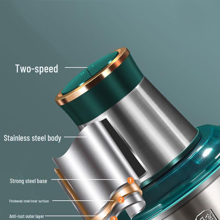 Stainless Steel Electric Meat Grinder & Food Processor - Large Capacity, Multifunctional for Baby Food, Garlic, and More