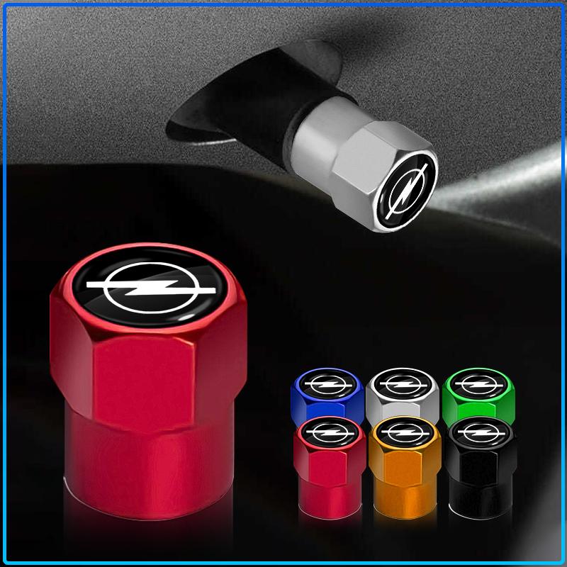 4Pcs Car Wheel Tires Bolt-in Valve Caps Badge Car Accessories For Opel Astra H G Corsa Insignia Astra Antara Meriva Zafira Interior
