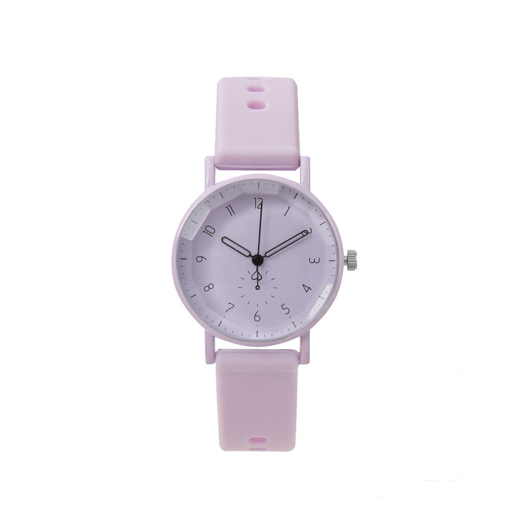 Trendy Women's Quartz Wristwatch with Silicone Strap - Stylish, Versatile, and Casual for Students