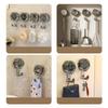 Vacuum Rotating Suction Hook with Heavy-load Adhesive Hook, No Drilling Required, for Bathroom Wall Clothes Hanger
