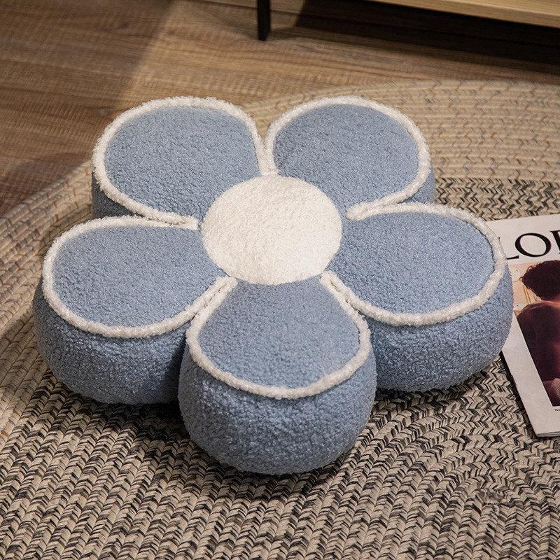 

Plush Flowershaped Cartoon Pillow Toy Sofa Chair Cushion Home Gift Decoration 40cm/15.75in синий