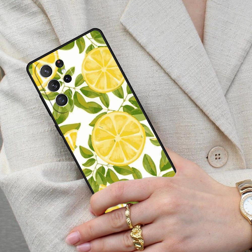 Summer Fruit Lemon Cell Phone Case for Samsung Galaxy S26 Ultra S25 S24 S23 S22 S21 S20 Note10 Cover