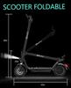 DriveTron DT01 Adult Foldable Electric Scooter: 36V 13Ah Battery, 30 Km/h, 40-50 Km Range, 400W Motor, Front Suspension