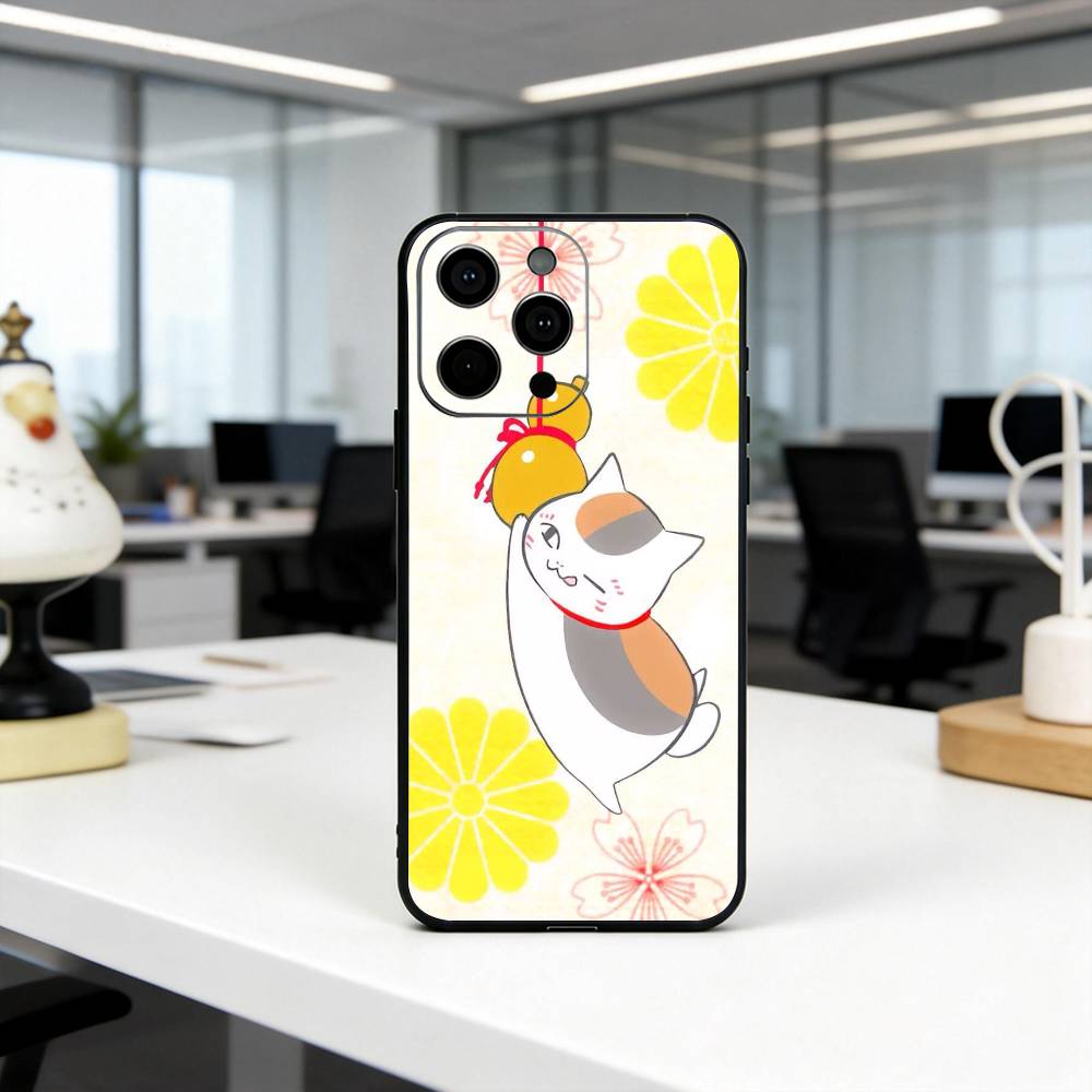 Natsumes Book N-Nyanko S-sensei Phone Case Silicone Soft For IPhone 17 16 15 14 13 12 11 X XR Plus Pro Max Plus