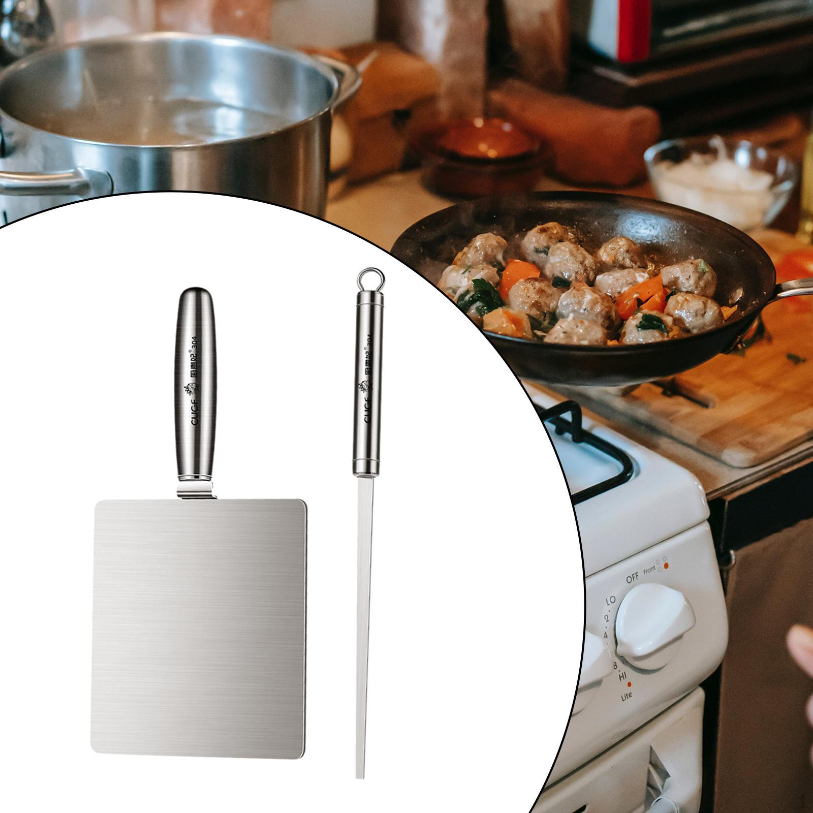 

Бытовой скребок для мяса из нержавеющей стали с ручкой, инструмент для изготовления полосок Square