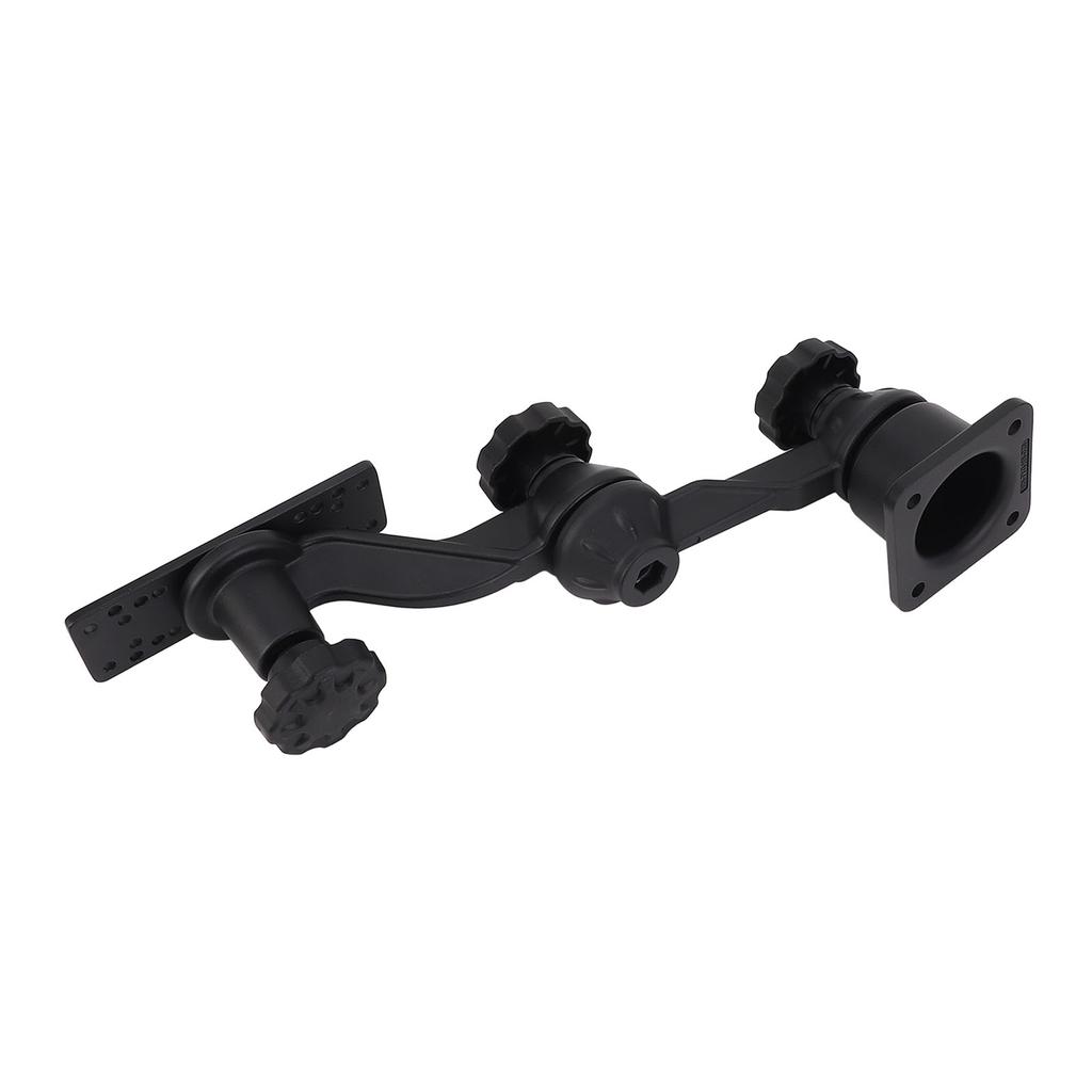 Plotter   Arm Mount, 11.4 Inch Horizontal Fish Finder Bracket with 6.25 x 2 Inch Panel, Aluminum   Arm Bracket for Fish Finder for Chart Plott