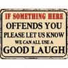 Vintage Metal Poster Wall Art, Vintage Sign with Print and Text, Home Wall Decor