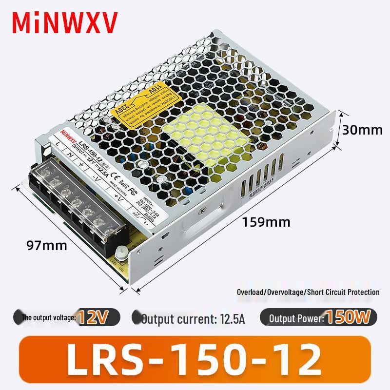 LRS Ultra-thin Switching Power Supply Transformer 220V to 12V/24V DC, Available in 35W/50W/100W/250W/600W Variants