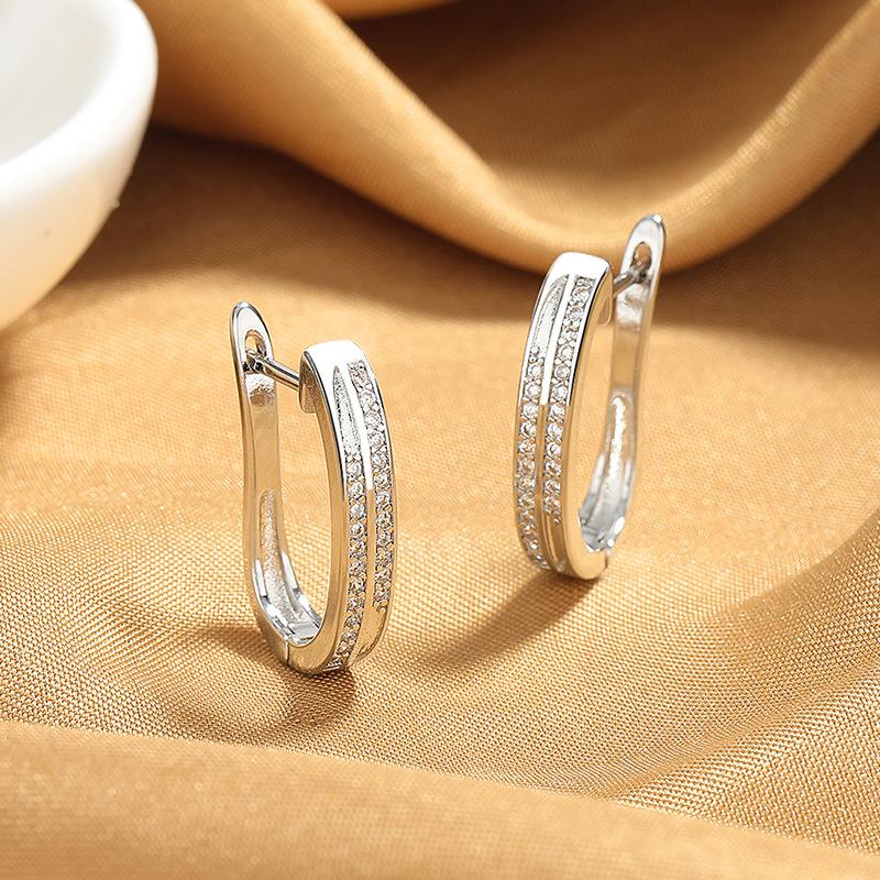 925 Sterling Silver Earrings High Quality Luxury for Women Exquisite Student Girlfriend Jewelry Accessories Wedding Fashion Gift