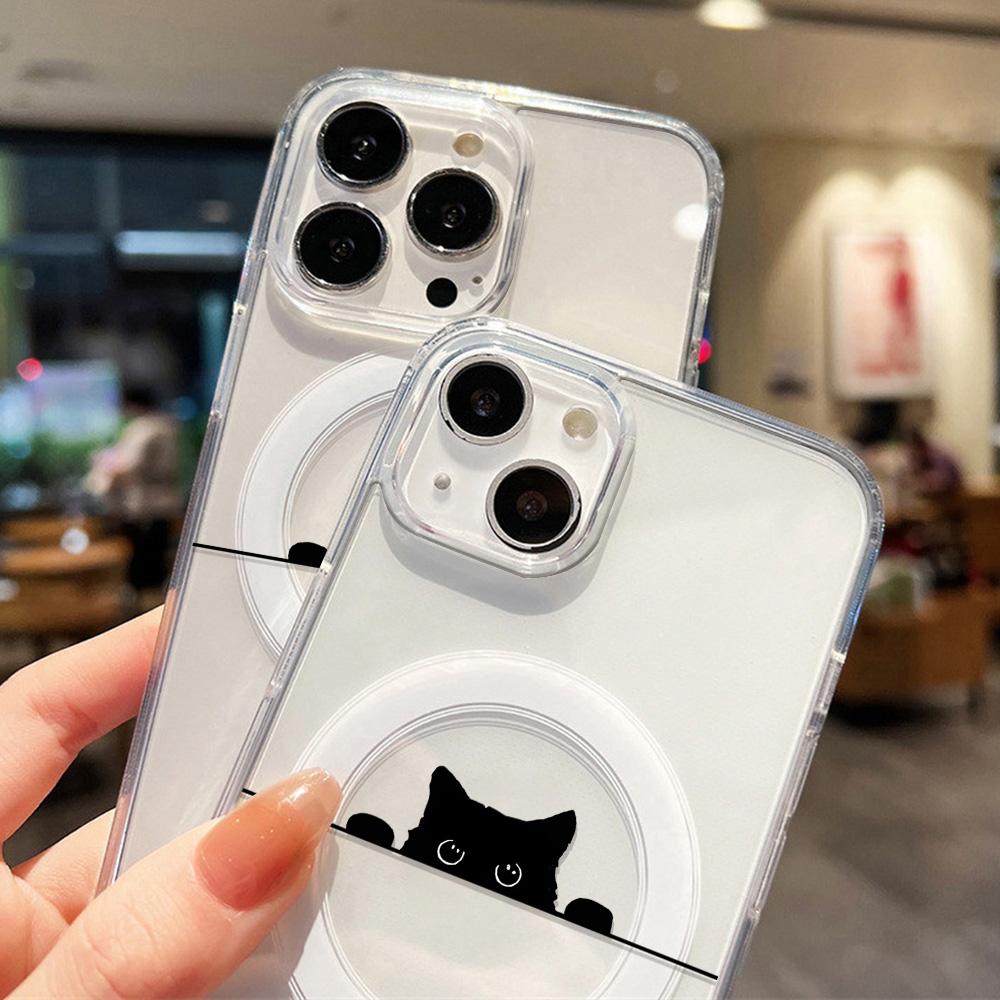 Magnetic Phone Case for iPhone 12 14 16 17 Pro 17 16 15 14 13 12 Pro Max  12 13 14 15  16 High Quality Shockproof Shell Full Protection Cute Style