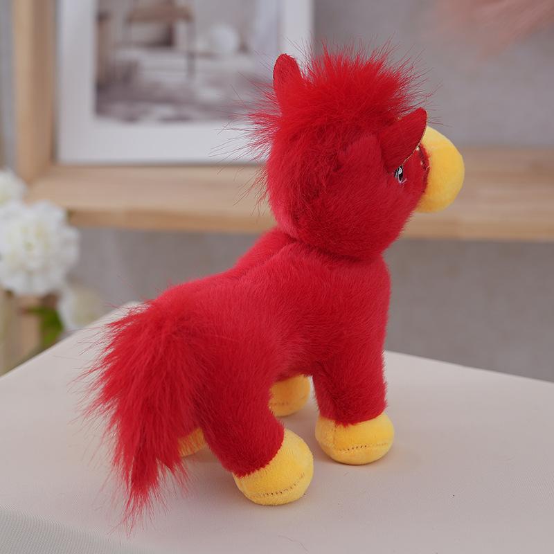 20/25Cm Red Lucky Horse Plush Toy New Year Mascot Horse Plush Toys Decoration Festival Gift Kid Gift