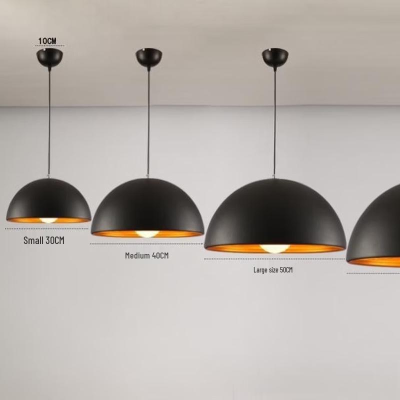 Double-Layer Semi-Circular Pendant Light