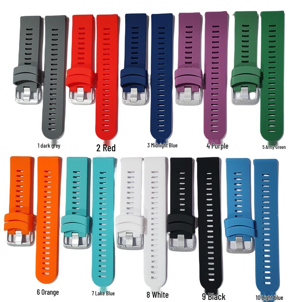 Official Textured Silicone Sports Band for Garmin Forerunner 245/245M