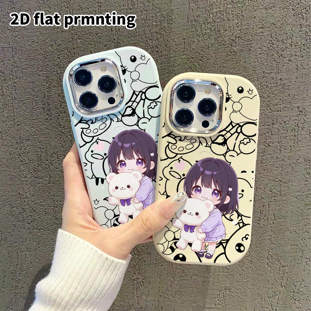 Phone Case: 2D Flat, Suitable for iPhone 18 17 16 15 14 13 Pro Protective Case, Short-haired Little Girl, Perfect Christmas and Halloween Holiday Gift