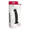 Dildo - S Pleasures - Bumpy - Silicone - Black - For Adults