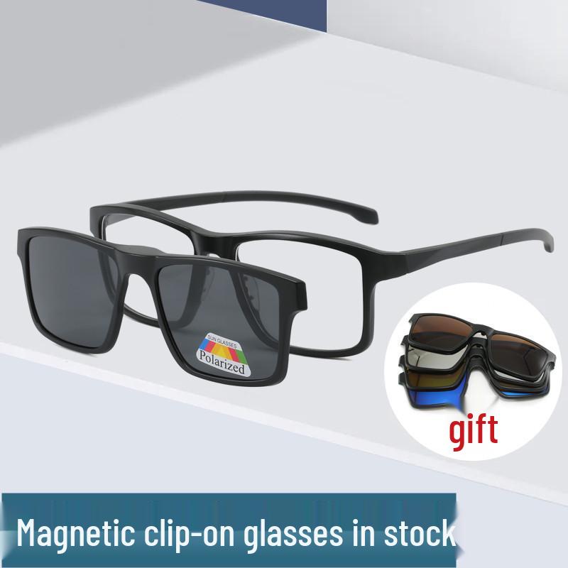 Magnetic Dual-Use Polarized Sunglasses & Night Vision Goggles with Clip-On Lenses for Myopia 2258 Magnetic Clip-on Goggles [PC]