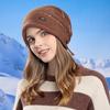 Short Brim Winter Knitted Hat Soft Bonnet Casual Beanies  Outdoor