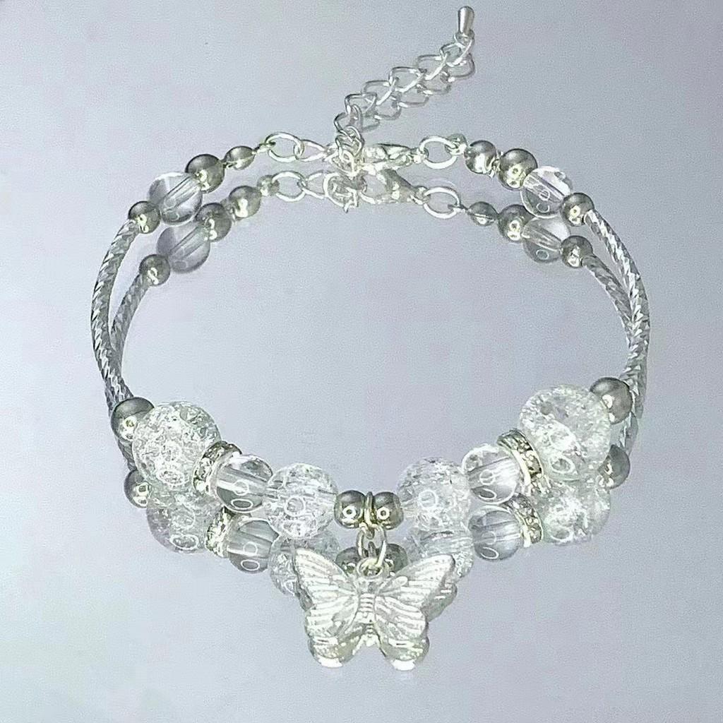 Exquisite New Chinese Style Green Beaded Pendant Bracelet For Women With Unique Design