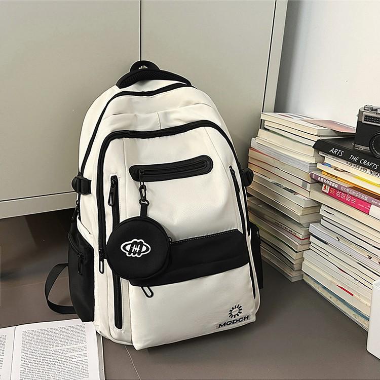 Double Shoulder Versatile Backpack for Students: Stylish, Casual, and Fresh Campus Design