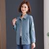 Yalu Cotton Embroidered Long-Sleeve Casual Shirt for Women