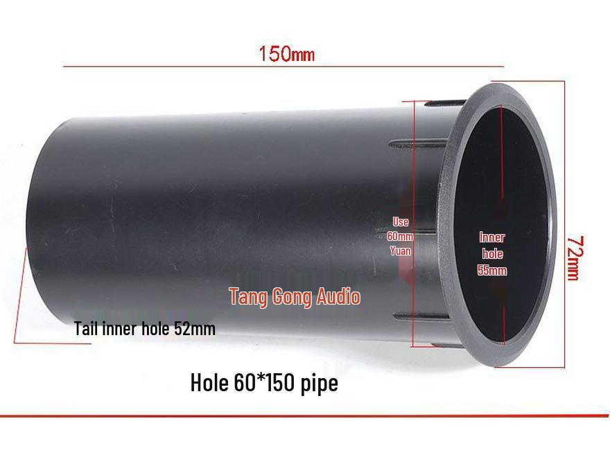 Audio Speaker Bass Reflex Port Tube, 2-15 Inch Sizes, Sound Chamber Vent Accessories