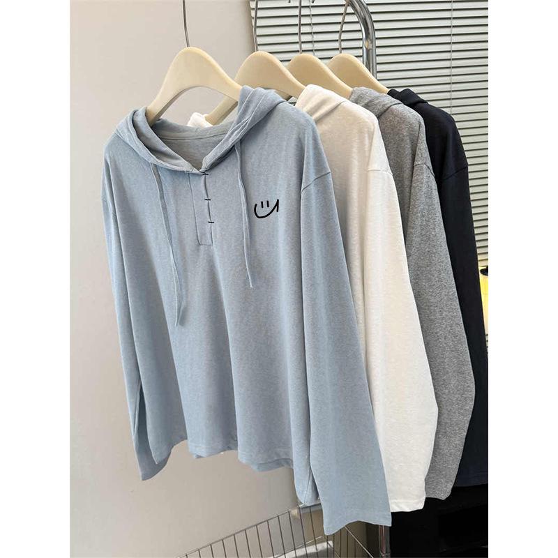 Stylish French-Inspired Hooded Sweatshirt for Women - Autumn/Winter Casual Slimming Versatile Top