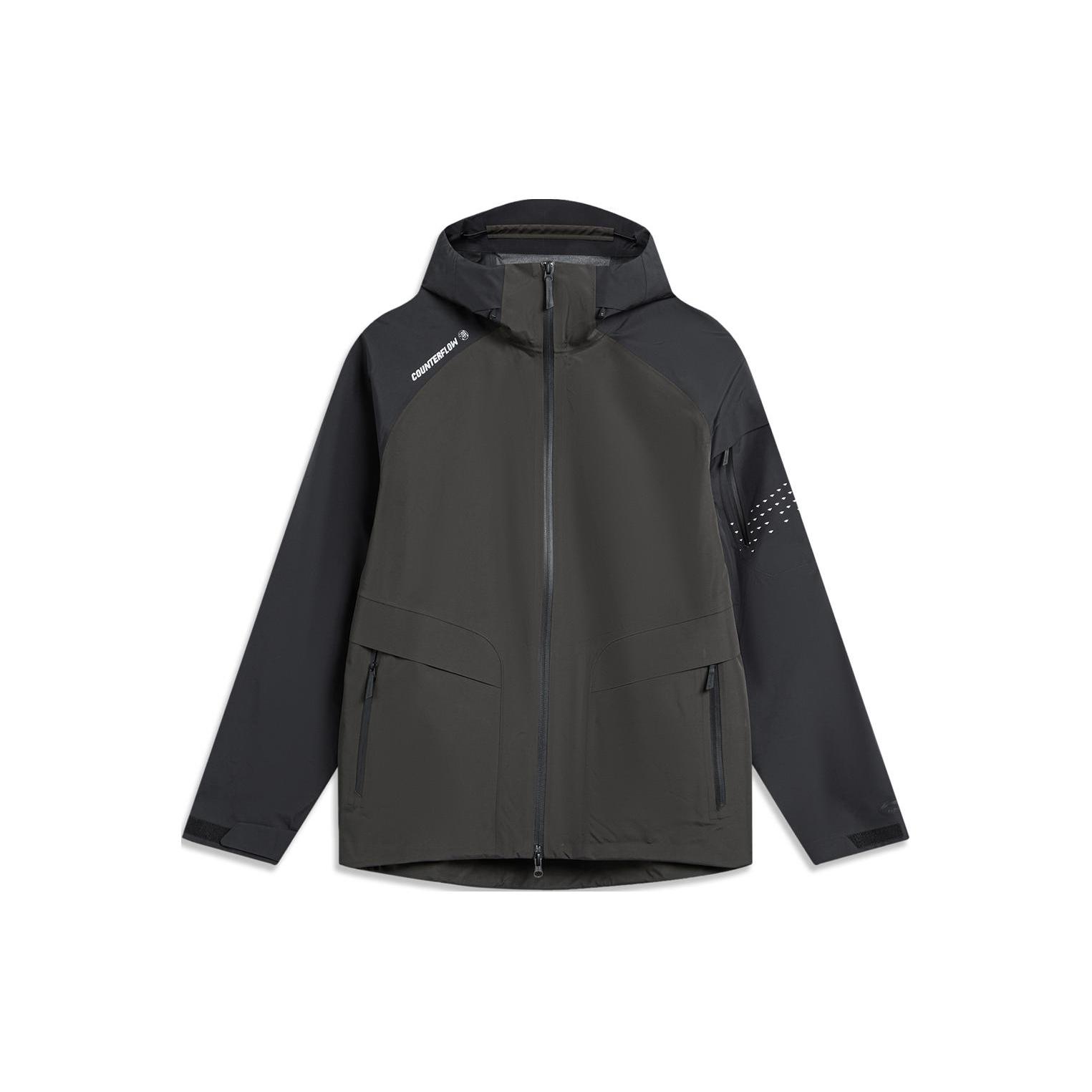 Мужская водонепроницаемая и ветрозащитная ветровка Li Ning Jet Sky Black ACFU003-3 XXL