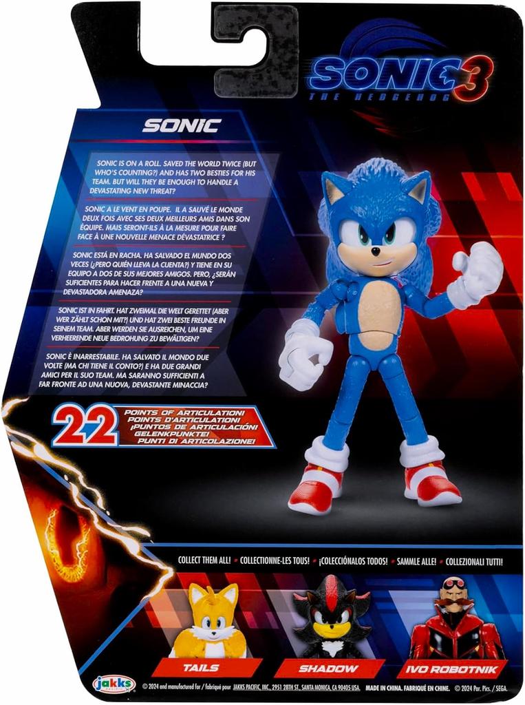 Sonic the Movie Sonic X Shadow TOKYO MISSION PACIFIC Action Figure Sonic Movie 3 Game Tokyo Mission Goods Doll SONIC 3 JACK'S 5-inch [Item]
