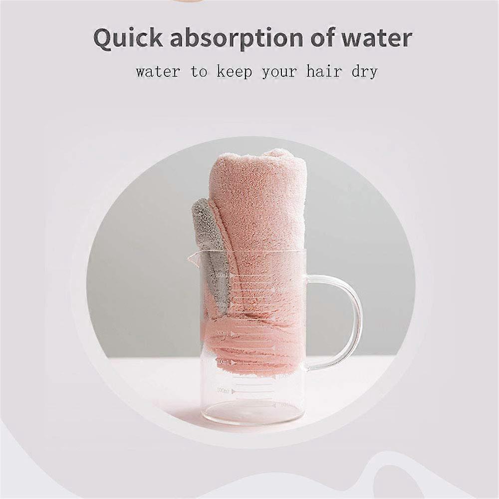 Microfiber Hair Towel for Long Hair Fast Drying Turban with Secure Button Closure