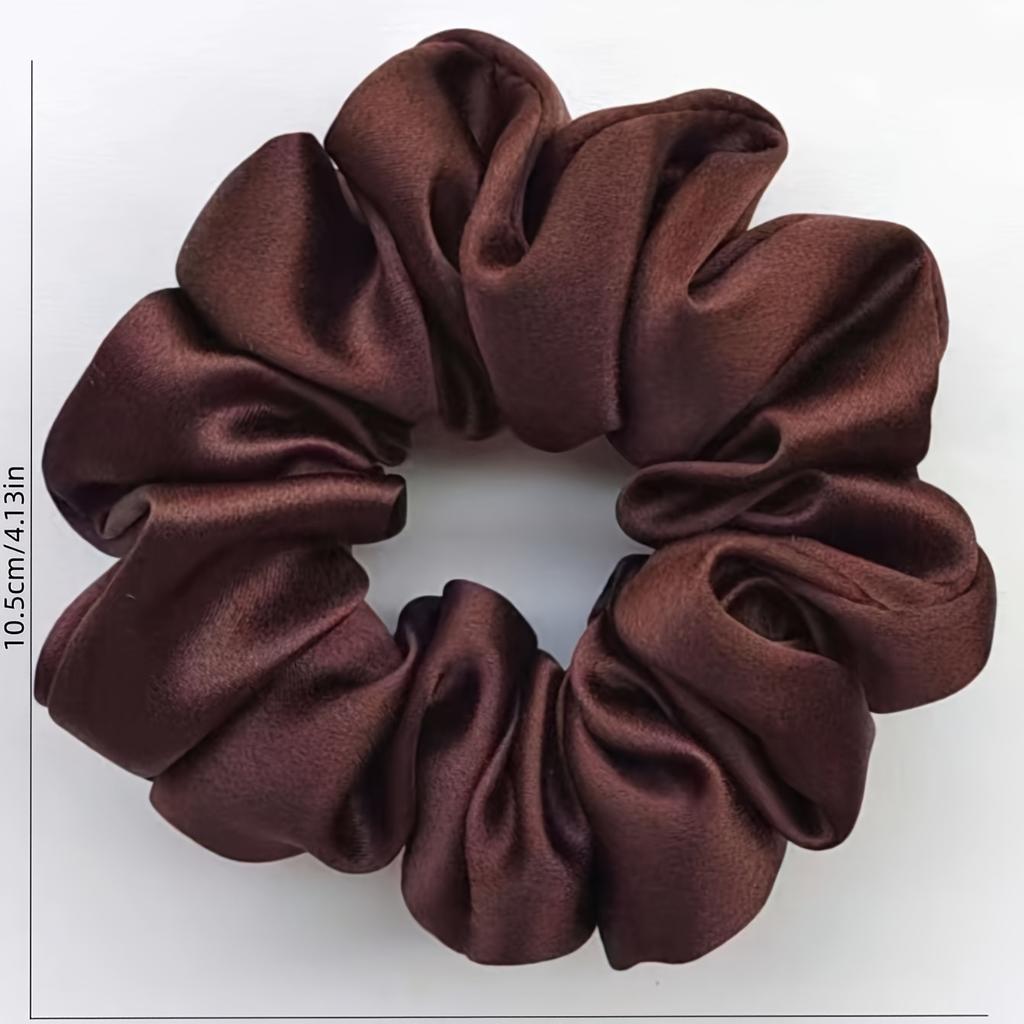 Soft Satin Hair Scrunchies, Simple Style Hair Ties Ponytail Holders for Women, Gentle Hair Rope Accessories