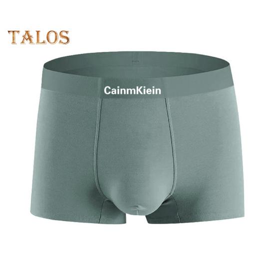 

Мужские трусы-боксеры средней посадки с эластичной талией, дышащие шорты, трусы с буквенным принтом и U-образной выпуклостью, повседневная одежда L серый/зелёный