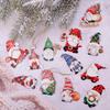 16Pcs Christmas Decorations, Gingerbread House Ornaments, Festive Tree Hanging Decor for Holiday Party, Classroom and Office, Family Activity