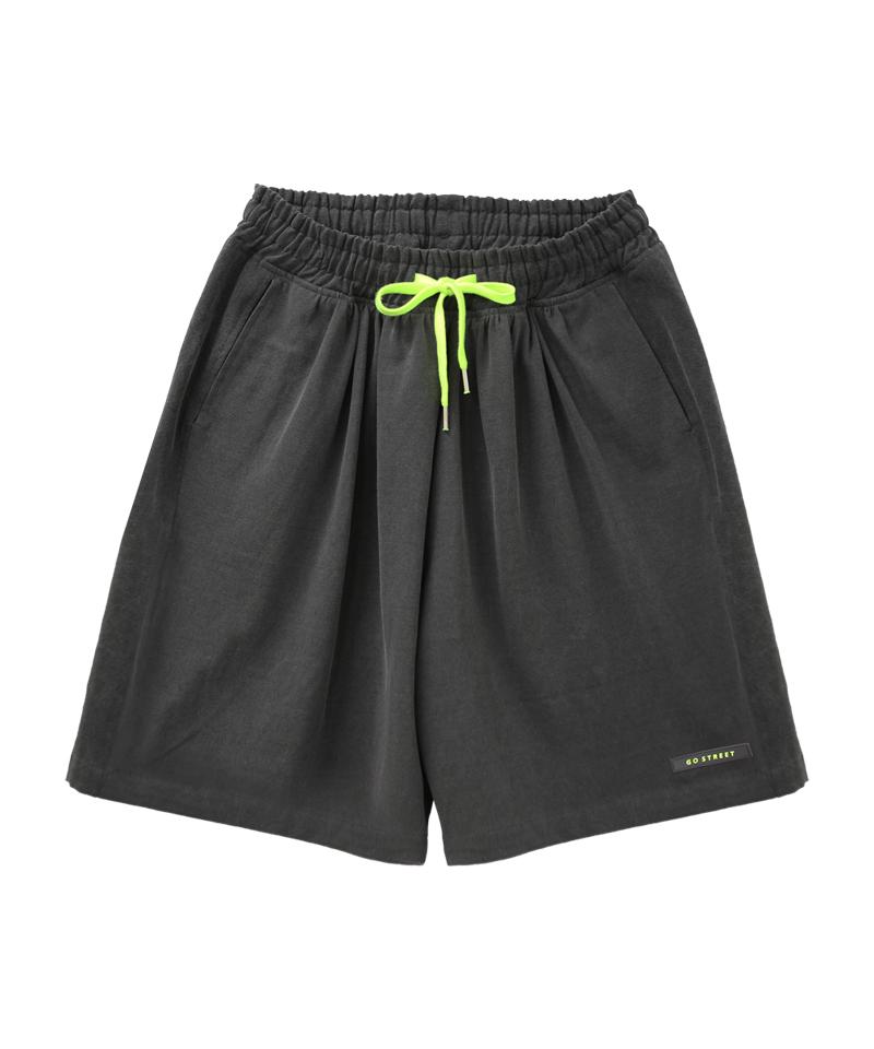 GOSTREET Semi-Wide Fit Half-And-Half Shorts Pigment Charcoal