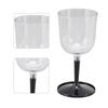 Portable Collapsible Wine Glass Shatterproof Clear Detachable Plastic Wine Glasses for Outdoor Camping Travel