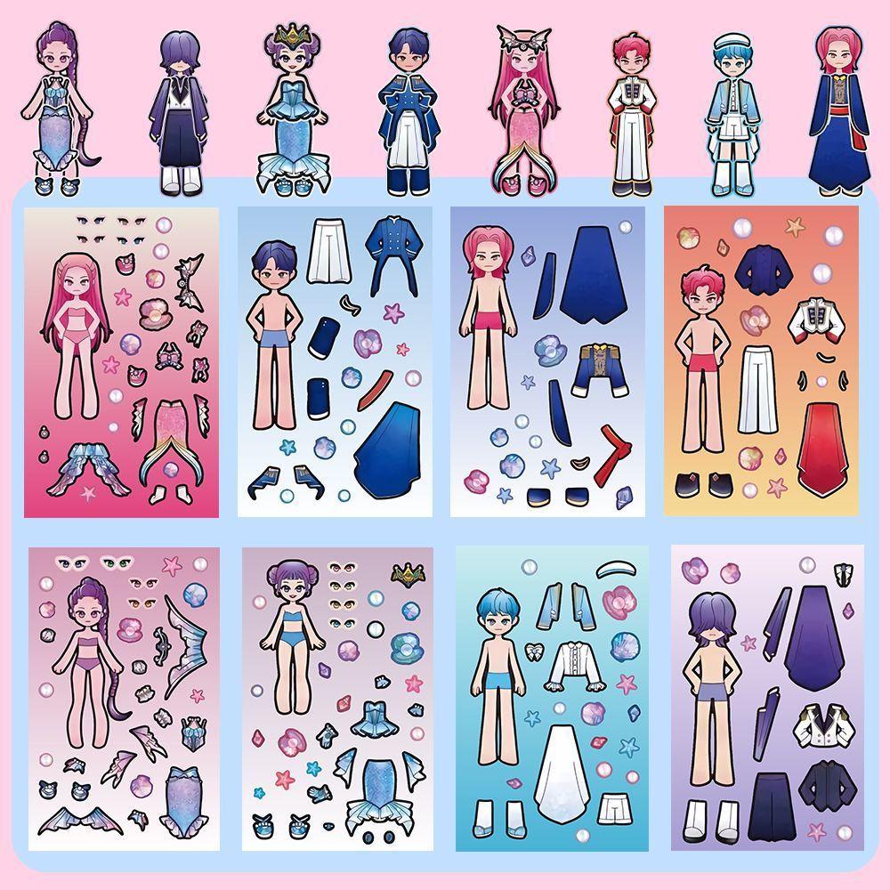 8/16pcs Hunters Stickers Anime Cute Character Sabe Boy Stickers DIY Phone Luggage Laptop PVC Decals Kids Girls Toy Gifts