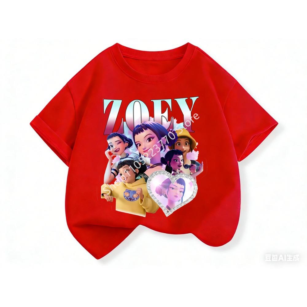 2026 Toddler Girl Clothes Kpop Demon Hunt Ers Cartoon Tee Shirt Funny Gift for Fans Harajuku Cool Kids T-shirts Summer Tops