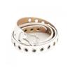 Shop   Women Slim Eyelet Belt White Tu Wbt 0840