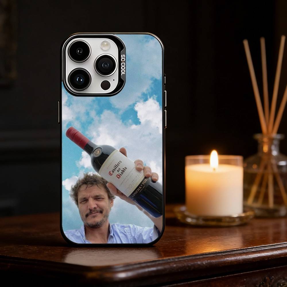 Pedro Pascal Phone Case Color Silver Shell For IPhone 17 16 15 14 13 12 11 Pro Max Plus