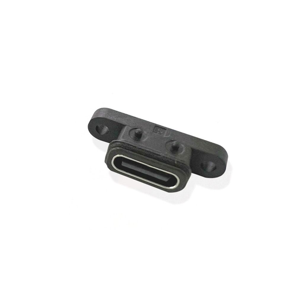Waterproof TYPE C 2Pin Female USB C Socket 2P Computer Charging Port Waterproof Female Plug