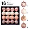 Retro Style 6cm Christmas Crackle Painted Ball Ornaments (16P/25P)
