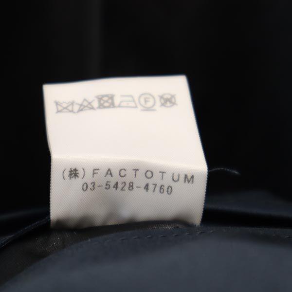 FACTOTUM Stainless Collar Coat Navy Men's Used