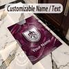 Crystal Velvet Rug Burnley Football Print Custom Name Text Floor Mat Home Decor