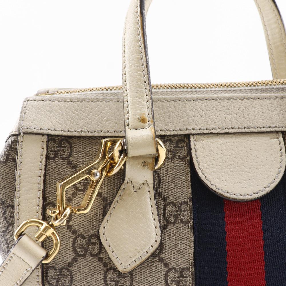 Gucci Off-dias Small Handbag 547551 2WAYShoulder Beige GG Supreme Canvas Women Used