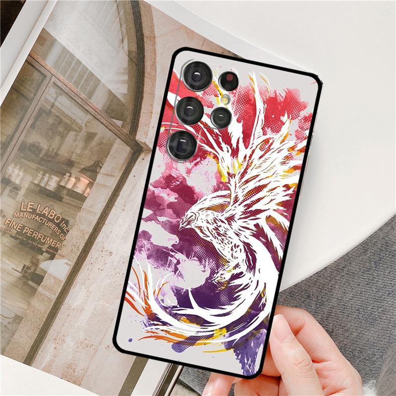 Phoenix Bird Phone Case For Samsung Galaxy S25 Ultra S9 S10 S20 S21 S22 S23 S24 Plus S24 FE Bumper Cover