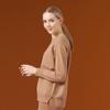 Dal Cashmere Pullover Camel Raglan Shoulder