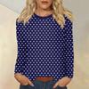 Women's Daily Casual Long-sleeved Printed O-neck Top