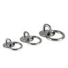 M5 Ceiling Hook Pad Eye Plate 304 Stainless Steel Wall Mount Hook Heavy Duty for Hanging Sunshade Buckle Fittings With Circular Door Buckle