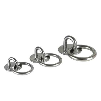 M5 Ceiling Hook Pad Eye Plate 304 Stainless Steel Wall Mount Hook Heavy Duty for Hanging Sunshade Buckle Fittings With Circular Door Buckle